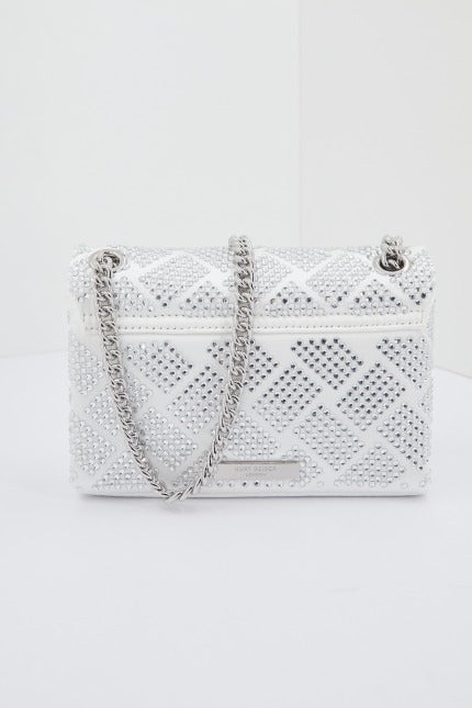 KURT GEIGER LONDON FABRIC MINI KENSINGTON en color BLANCO (3)