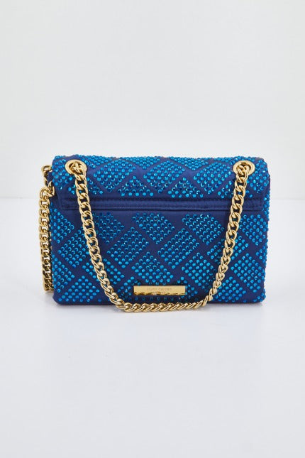 KURT GEIGER LONDON FABRIC MINI KENSINGTON en color AZUL (3)