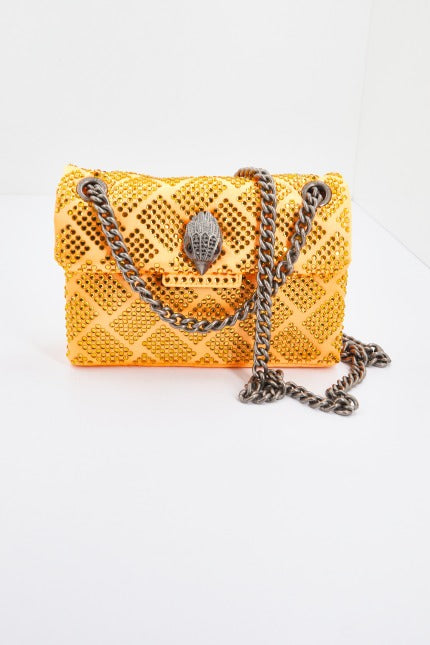 KURT GEIGER LONDON FABRIC MINI KENSINGTON en color NARANJA (1)