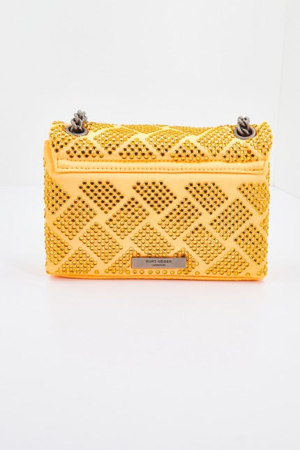 KURT GEIGER LONDON FABRIC MINI KENSINGTON en color NARANJA (3)