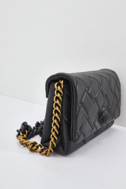 KURT GEIGER LONDON MINI KENSINGTON FLAP en color NEGRO (3)