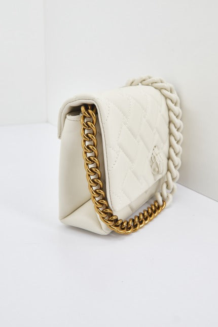 KURT GEIGER LONDON MINI KENSINGTON FLAP en color BEIS (1)