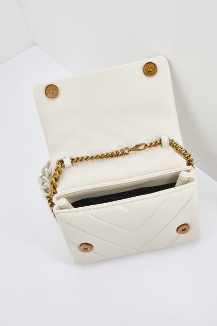KURT GEIGER LONDON MINI KENSINGTON FLAP en color BEIS (4)