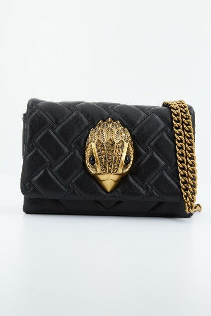 KURT GEIGER LONDON LEATHER MINI KENSINGTON en color NEGRO (1)