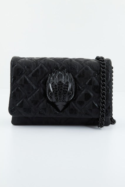 KURT GEIGER LONDON LEATHER MINI KENSINGTON en color NEGRO (1)