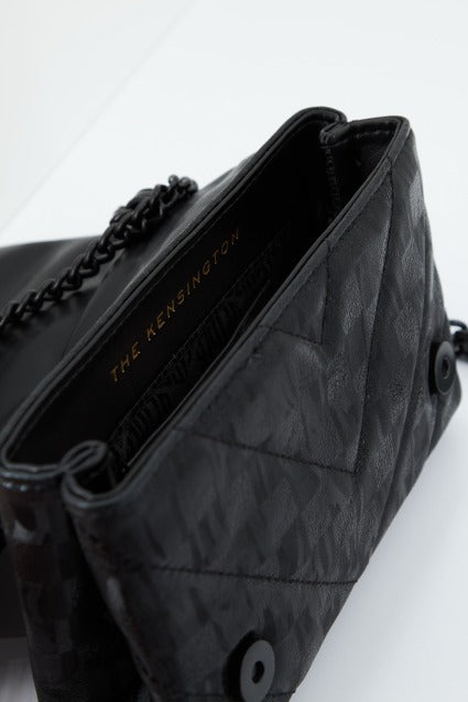 KURT GEIGER LONDON LEATHER MINI KENSINGTON en color NEGRO (4)