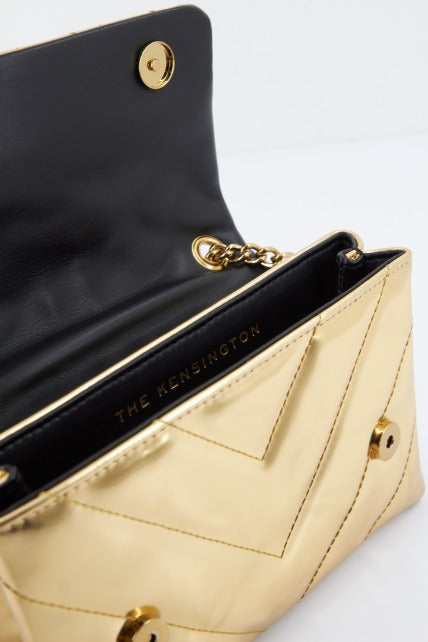 KURT GEIGER LONDON MDHAMPTON CROSS BODY en color ORO (3)