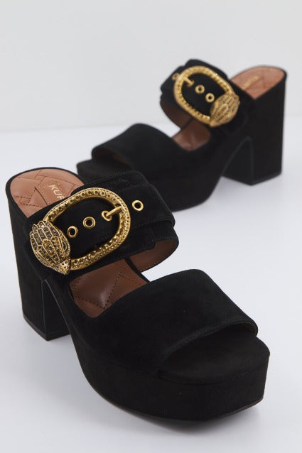 KURT GEIGER LONDON MAYFAIR PLATFORM SANDAL en color NEGRO (1)
