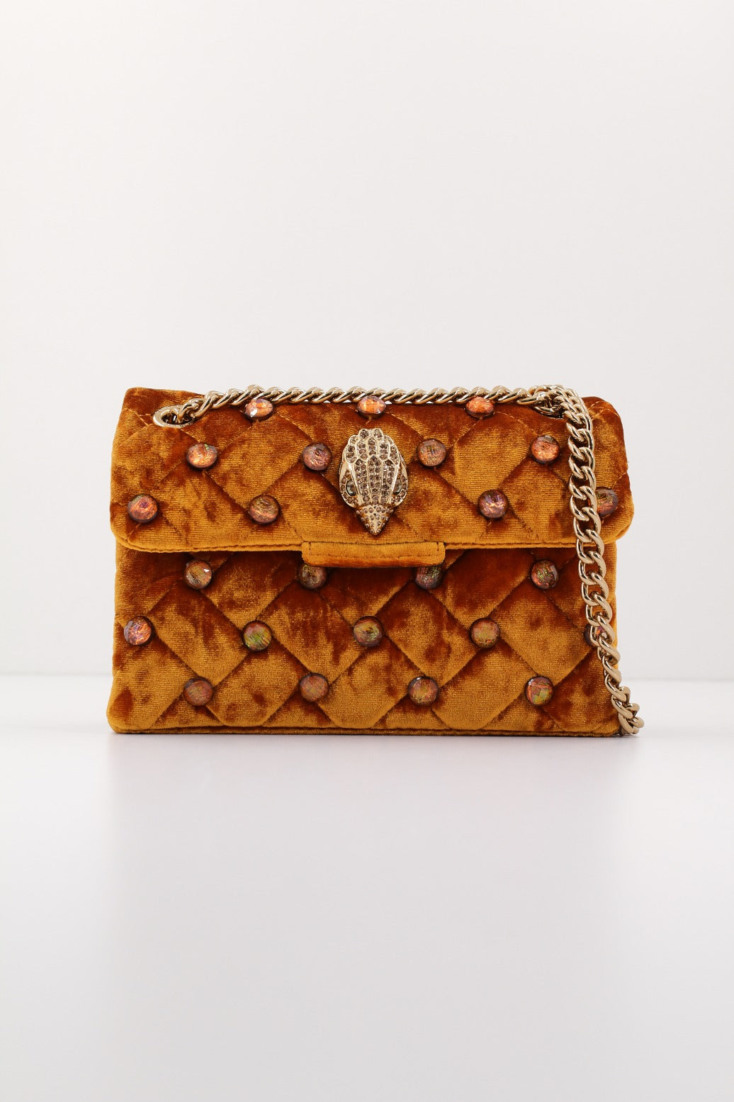 KURT GEIGER LONDON MINI KENSINGTON CRYSTALS en color NARANJA (1)
