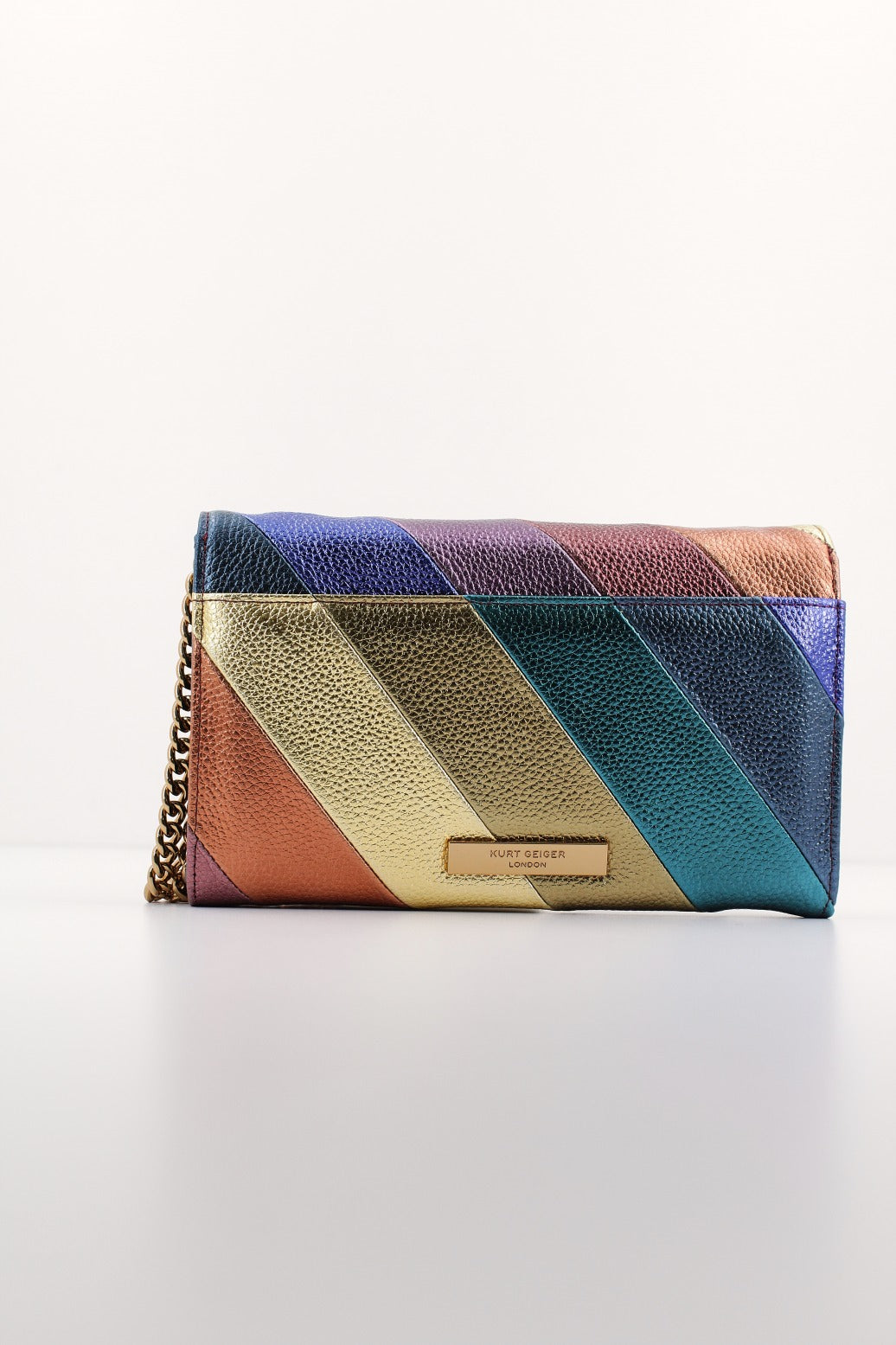 KURT GEIGER LONDON WALLET ON CHAIN LEATHER en color MULTICOLOR (3)