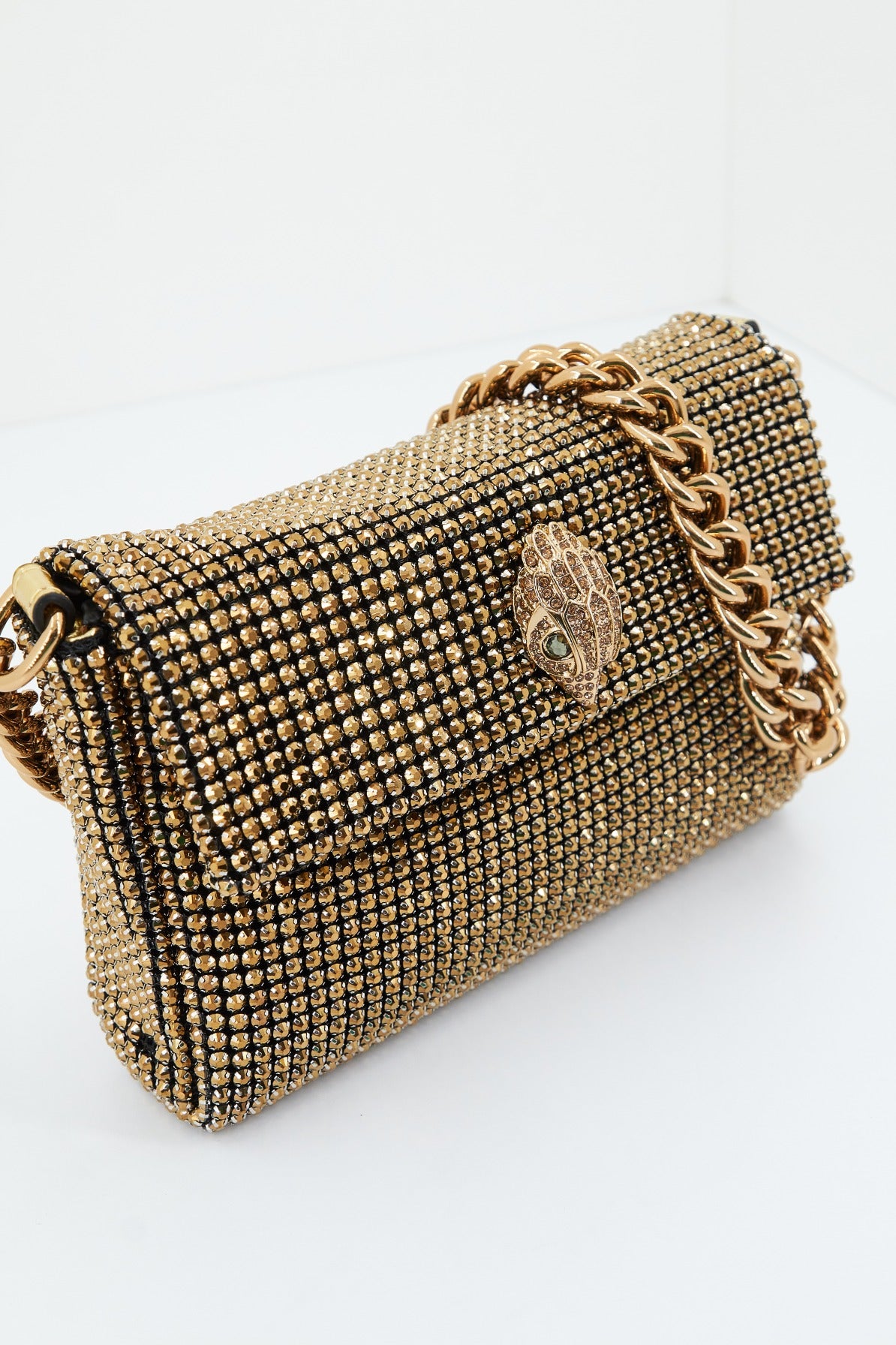 KURT GEIGER LONDON SM PARTY SHOULDER BA en color ORO (3)