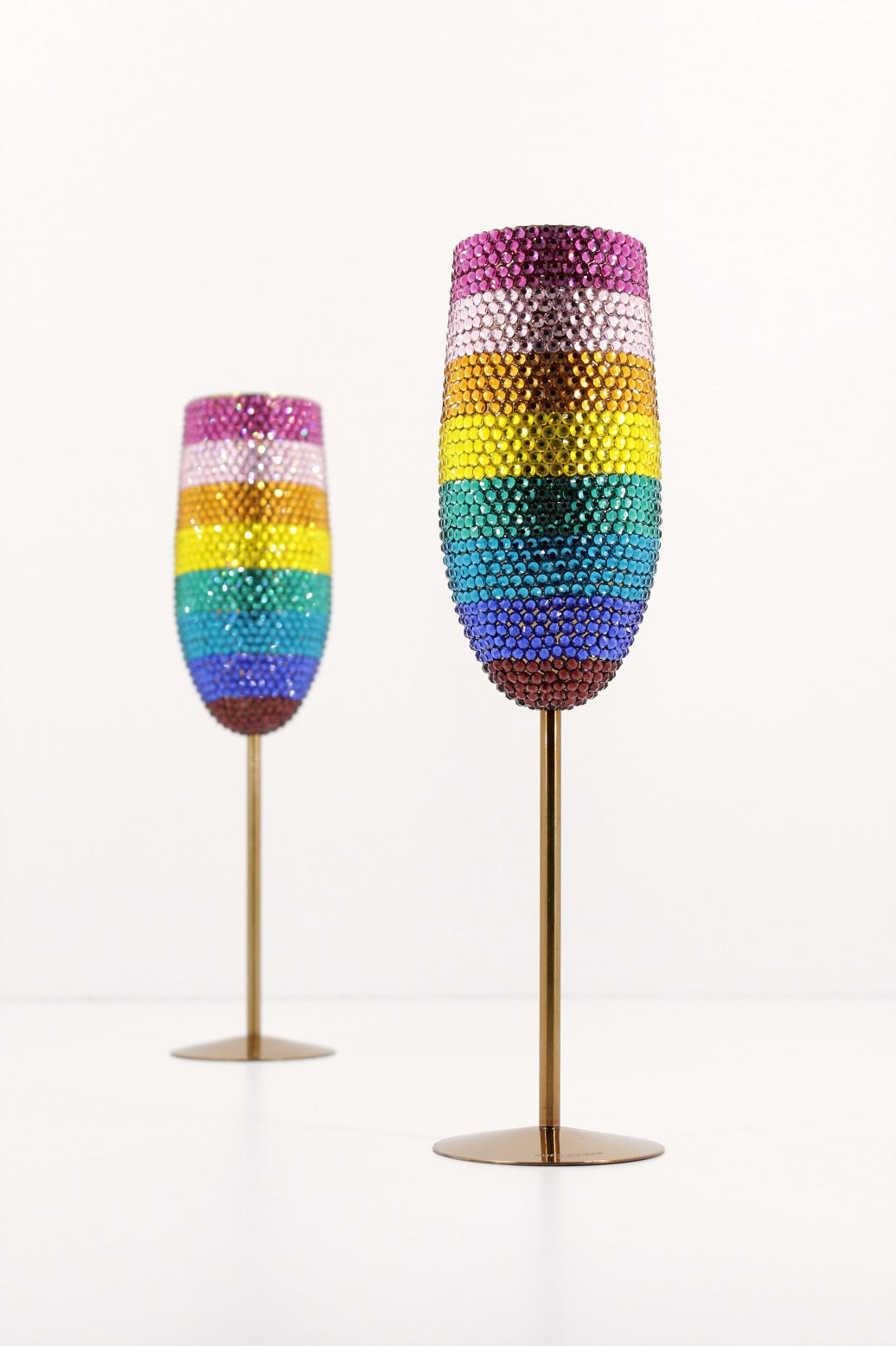 KURT GEIGER LONDON CRYSTAL CHAMPAGNE GLASSES en color MULTICOLOR (2)