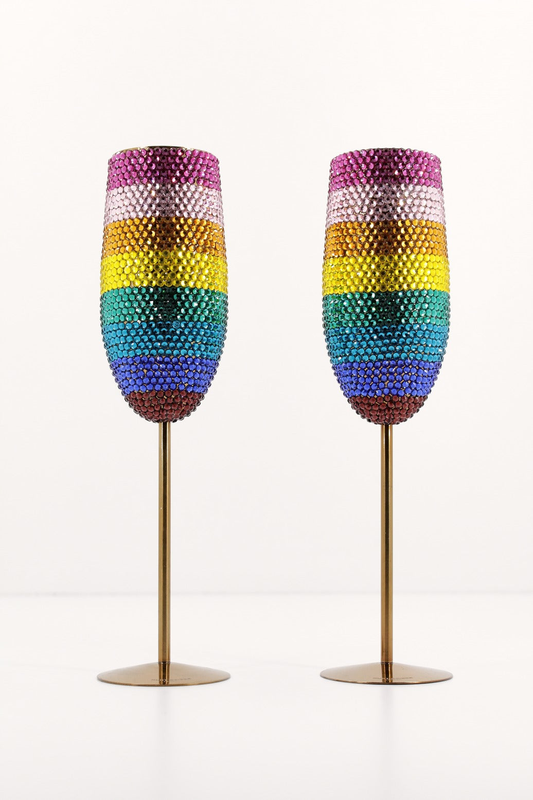 KURT GEIGER LONDON CRYSTAL CHAMPAGNE GLASSES en color MULTICOLOR (1)