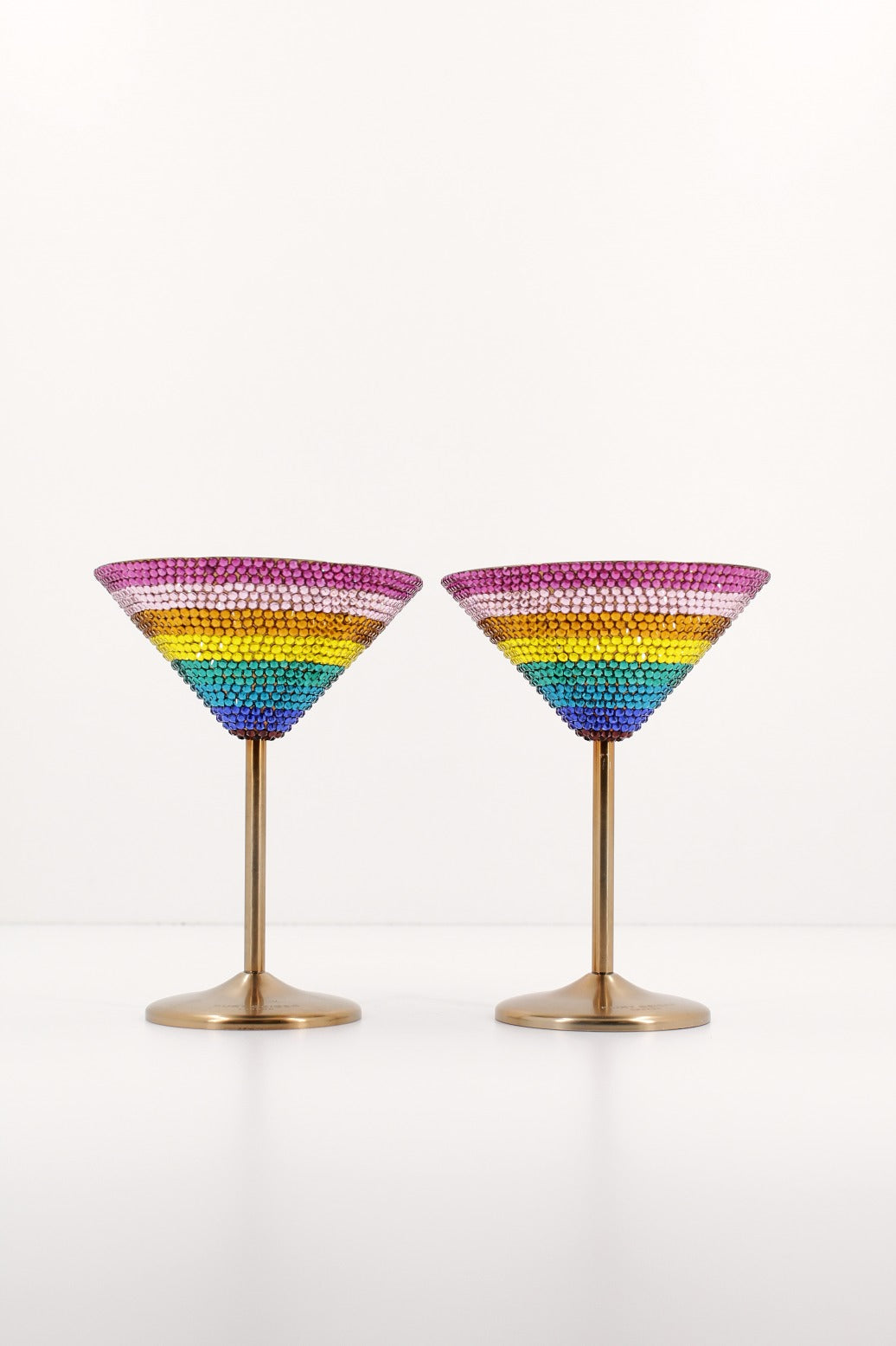 KURT GEIGER LONDON CRYSTAL MARTINI GLASSES en color MULTICOLOR (2)