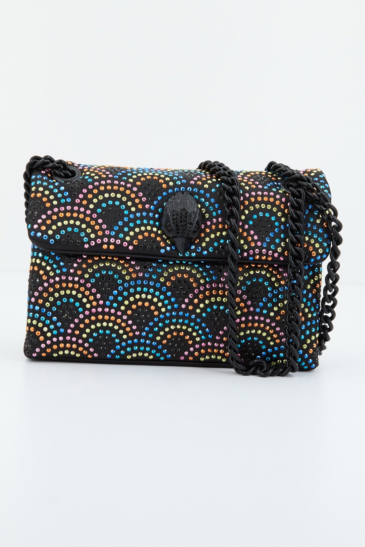 KURT GEIGER LONDON FABRIC MINI KENSING en color NEGRO (1)