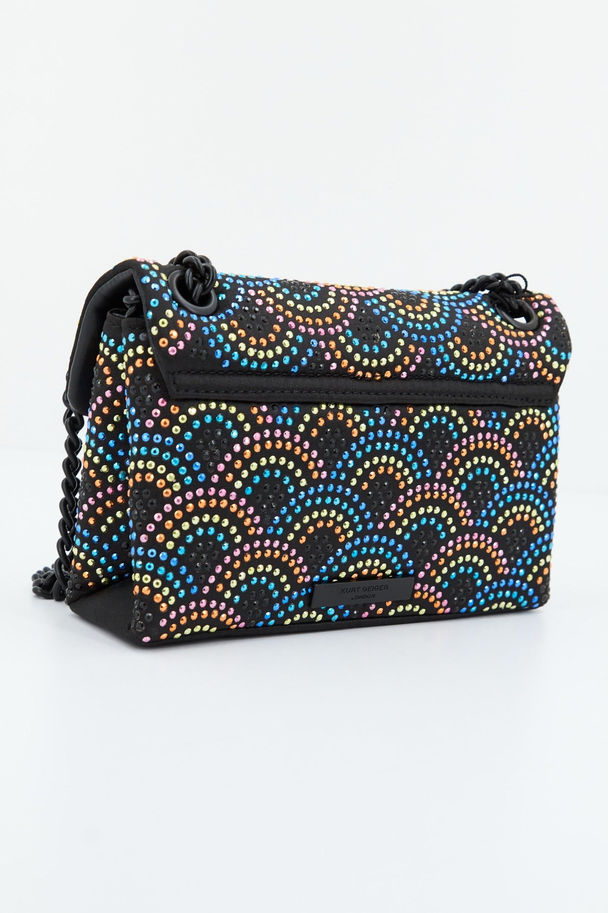 KURT GEIGER LONDON FABRIC MINI KENSING en color NEGRO (2)