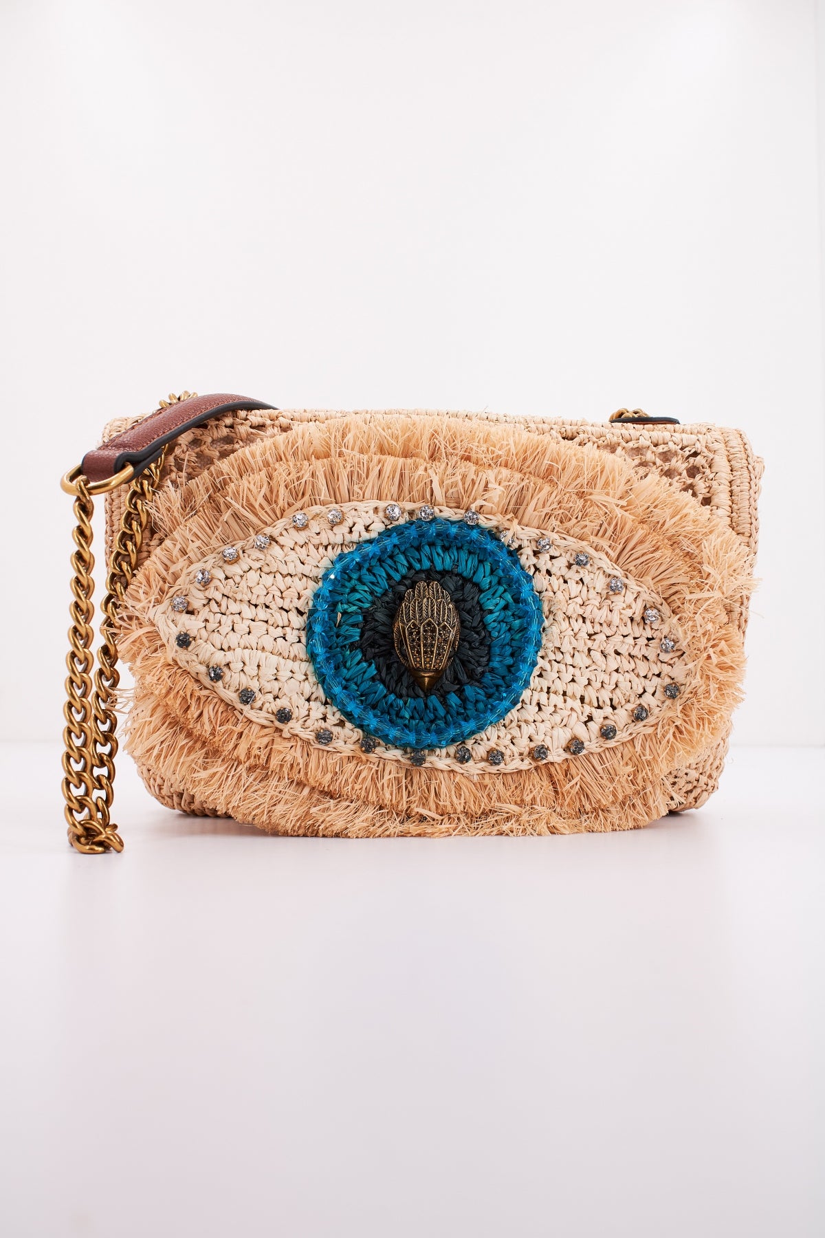 KURT GEIGER LONDON RAFFIA EYE MD KENSINGTO en color MARRON CLARO (1)