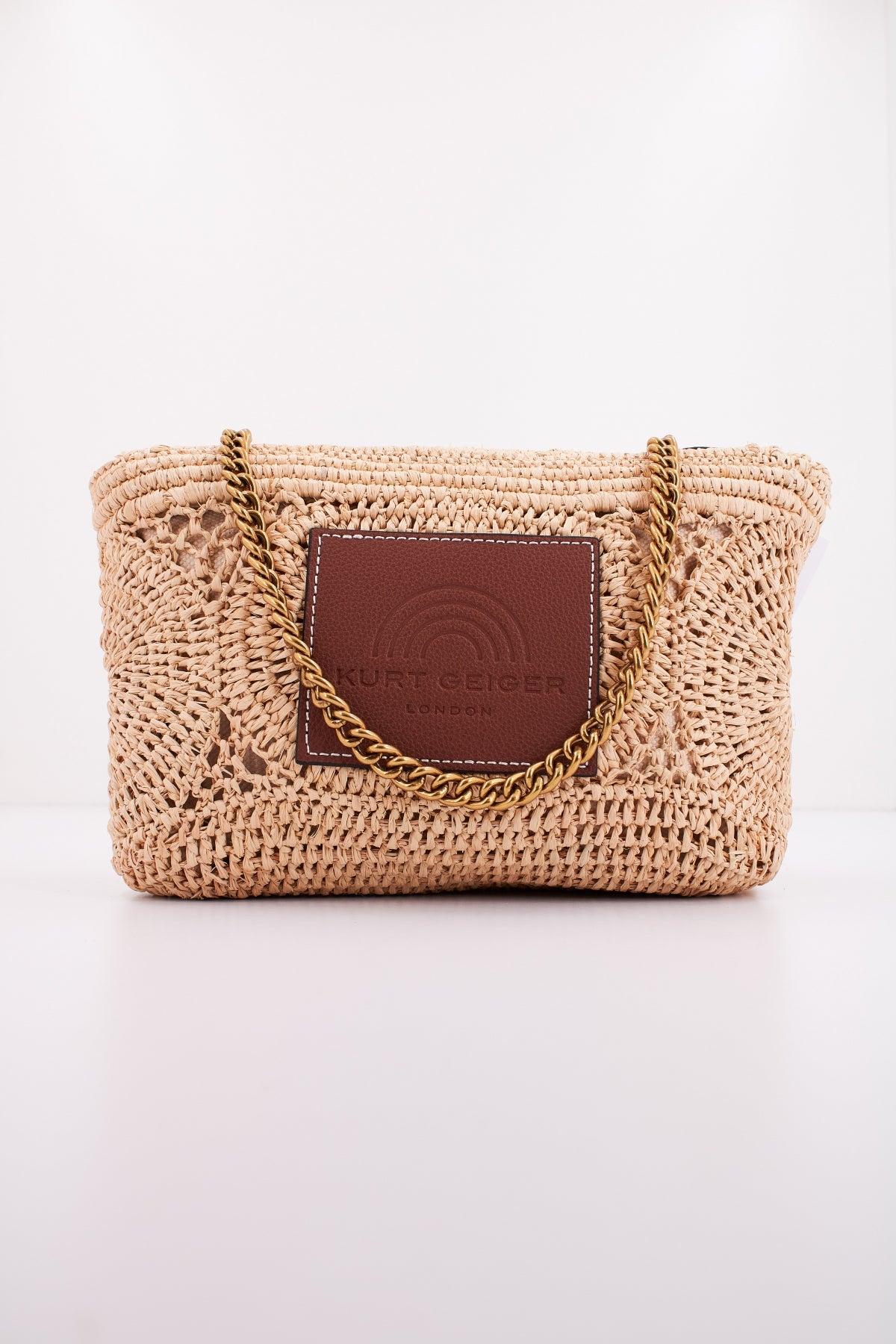 KURT GEIGER LONDON RAFFIA EYE MD KENSINGTO en color MARRON CLARO (3)