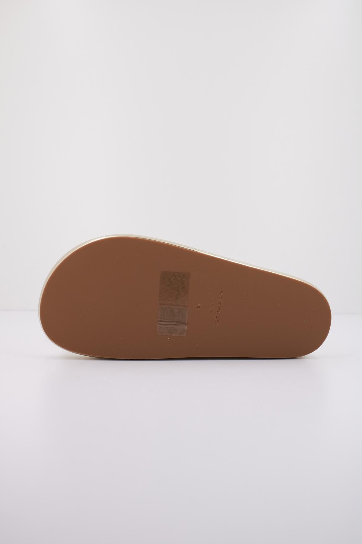 KURT GEIGER LONDON KENSINGTON PUFF FLIP FLOP en color ORO (4)