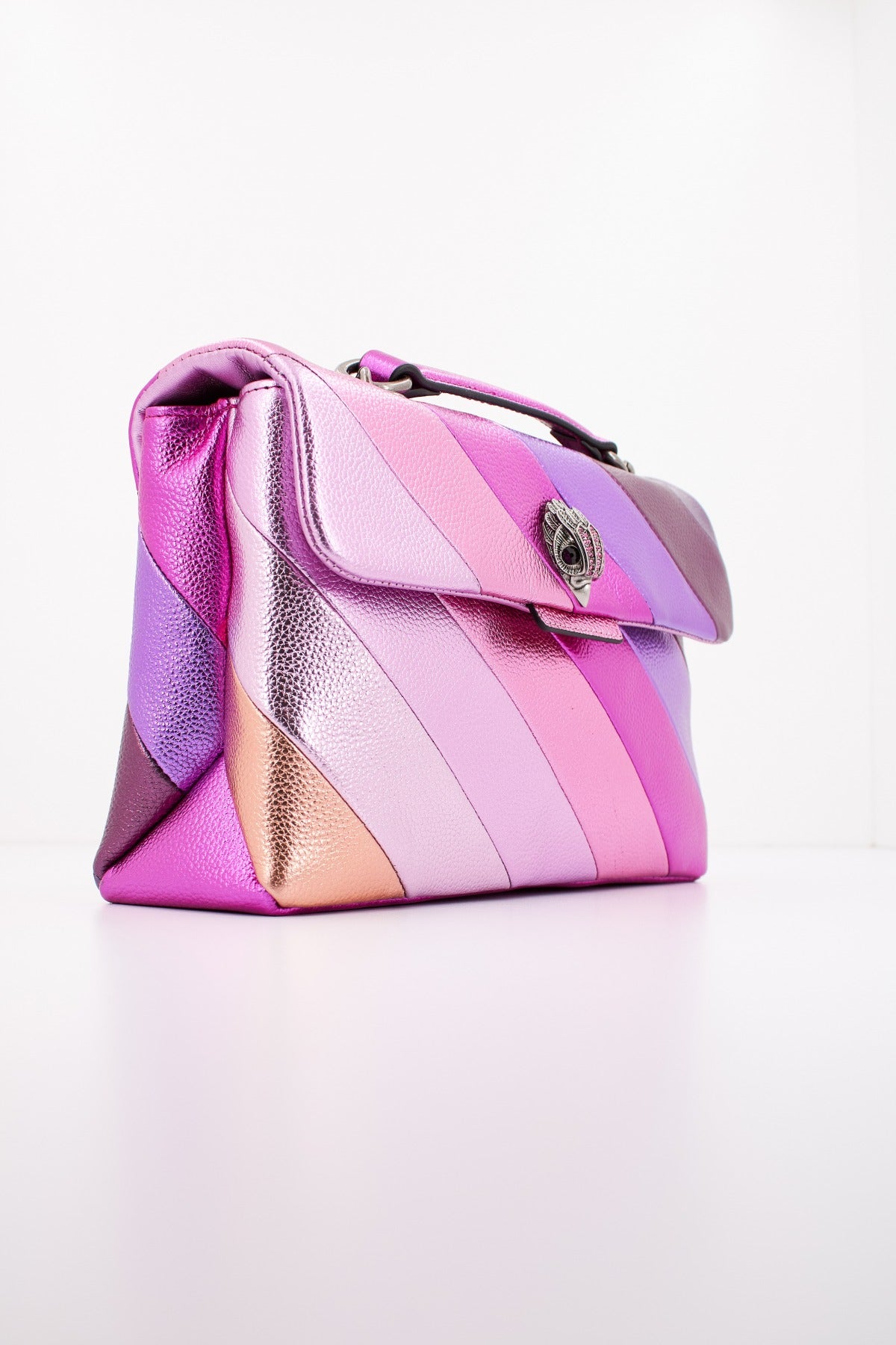 KURT GEIGER LONDON KENSINGTON LEATHER en color ROSA (2)