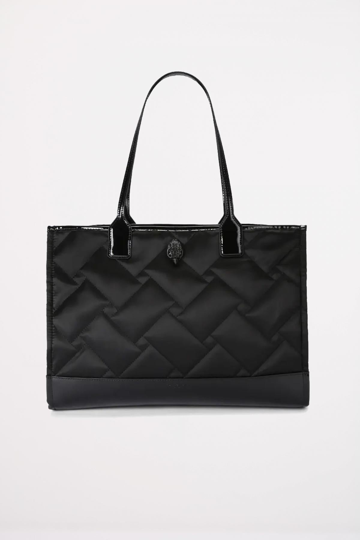 KURT GEIGER LONDON RECYCLED SQ SHOPPER DR en color NEGRO (1)