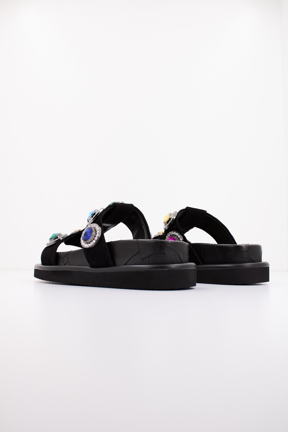 KURT GEIGER LONDON ORSON CRYSTAL SANDAL en color NEGRO (3)