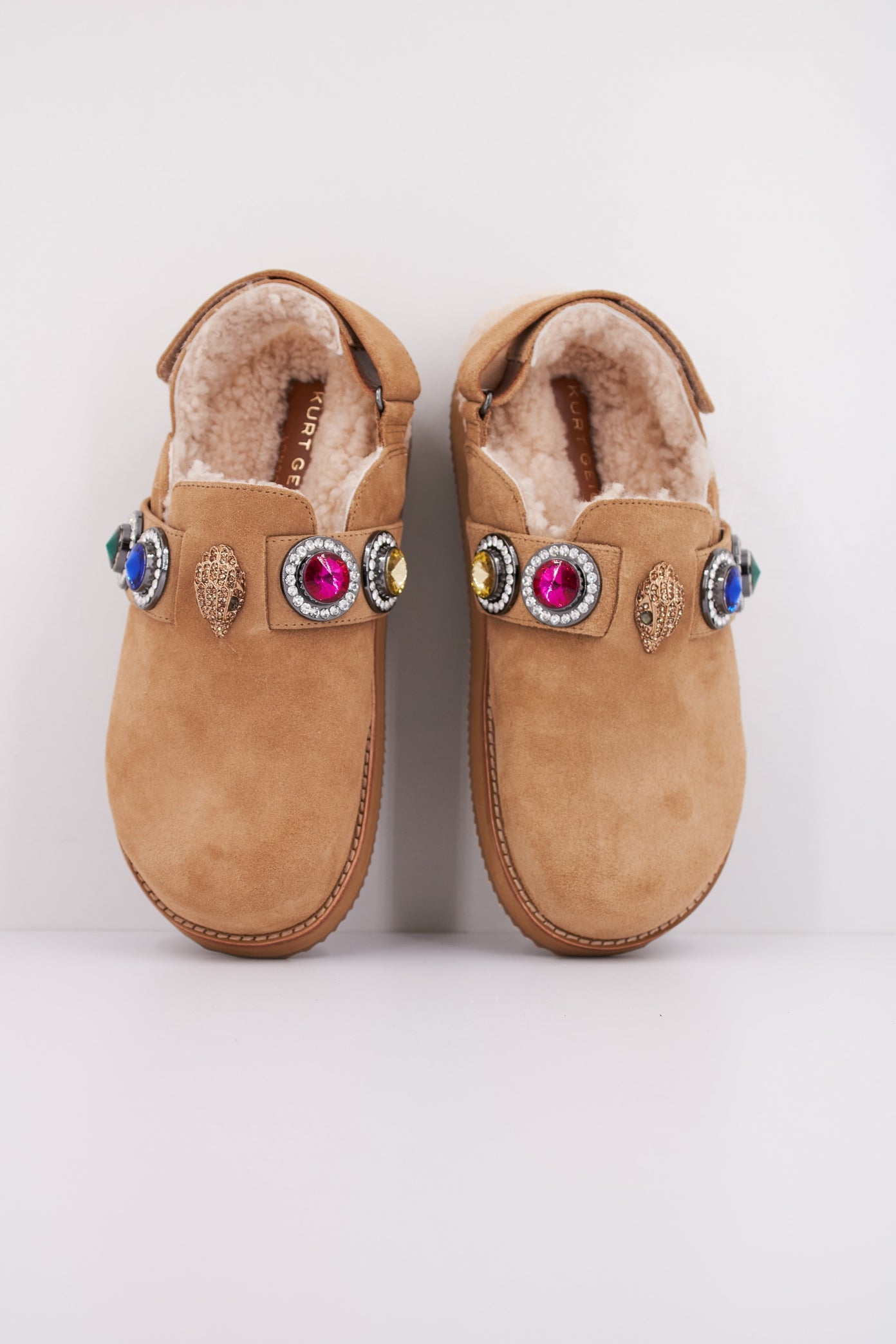 KURT GEIGER LONDON OCTAVIA CASUAL SLING MULE en color MARRON CLARO (3)