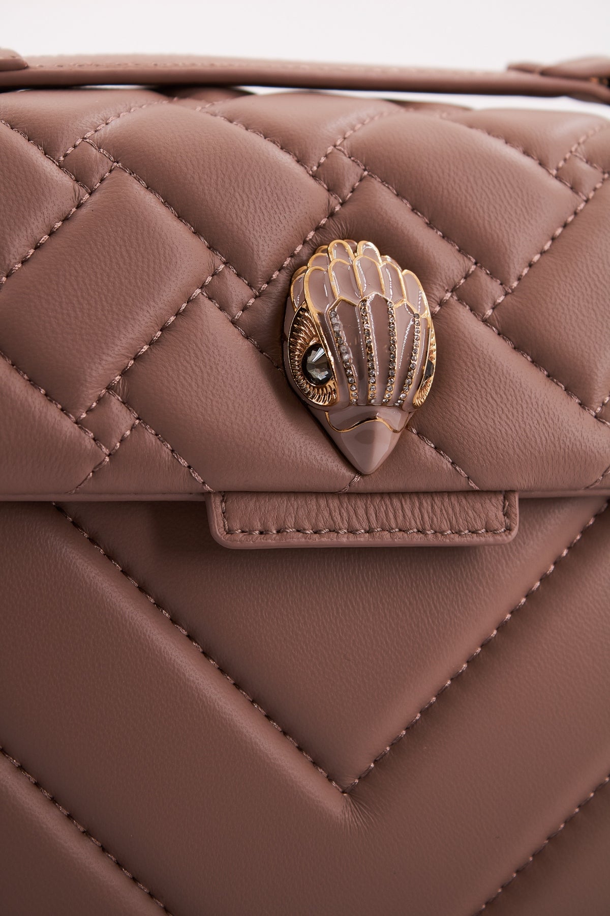 KURT GEIGER LONDON KENSINGTON BAG E en color MARRON (4)