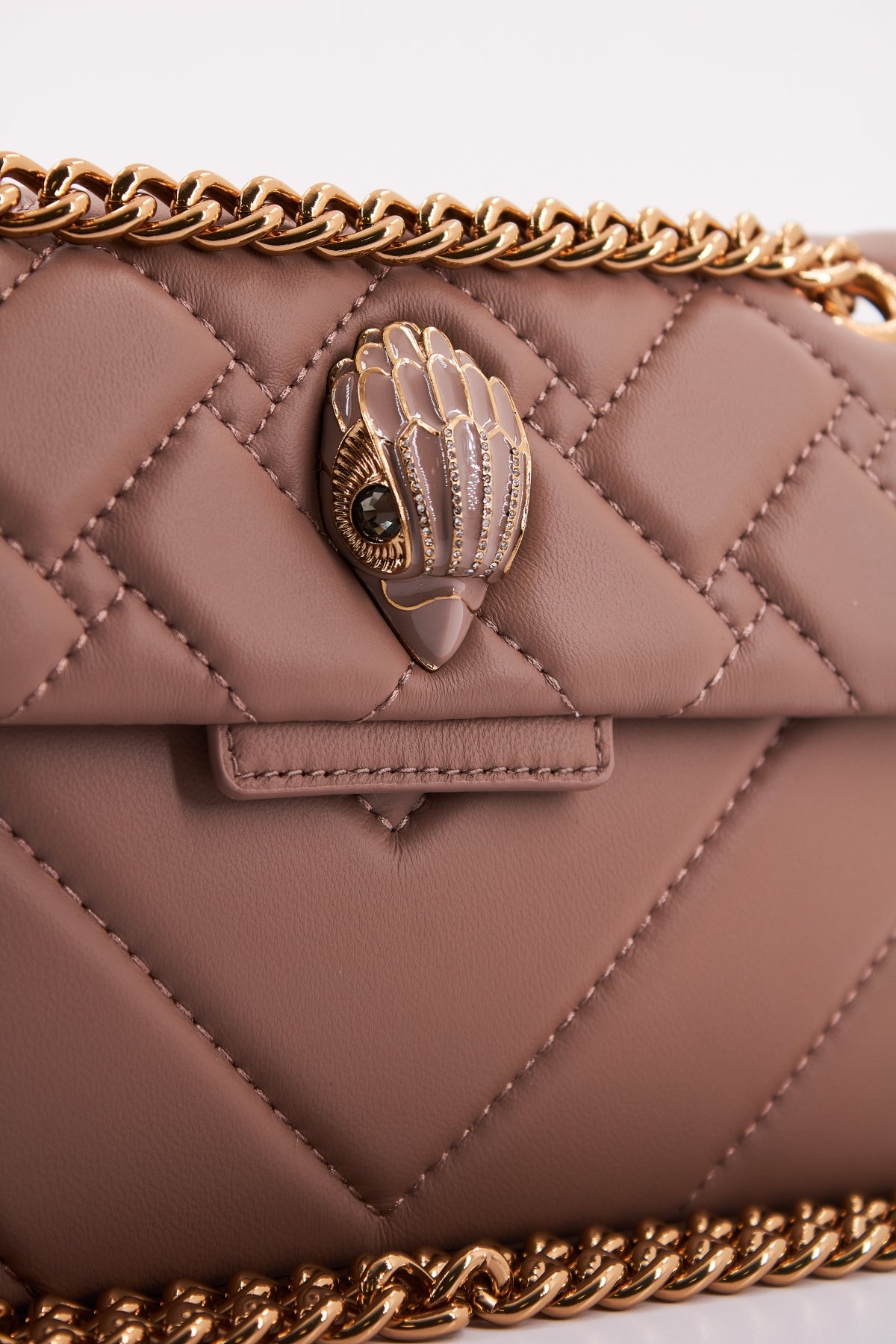 KURT GEIGER LONDON MINI KENSINGTIN BAG en color MARRON (4)