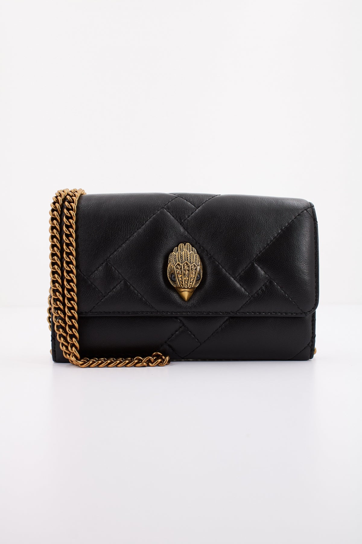 KURT GEIGER LONDON WALLET ON CHAIN PUFF en color NEGRO (1)