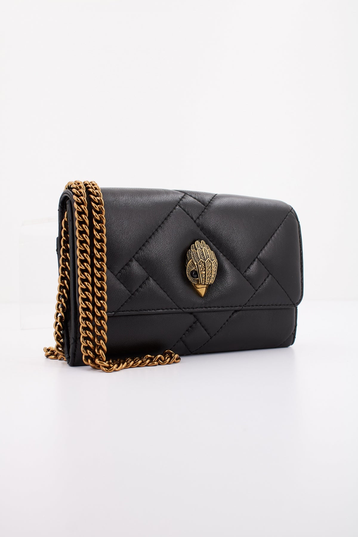 KURT GEIGER LONDON WALLET ON CHAIN PUFF en color NEGRO (2)