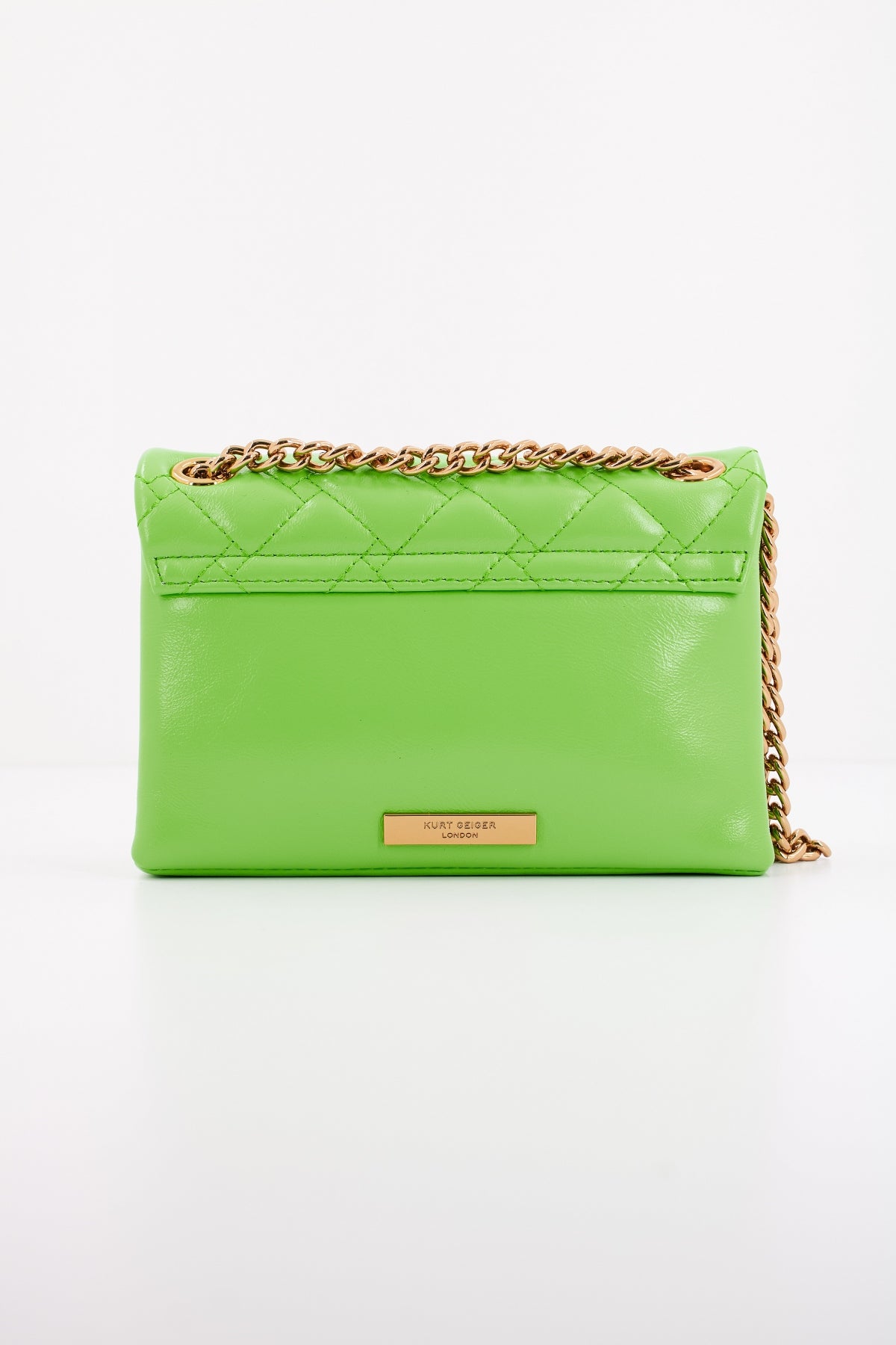 KURT GEIGER LONDON LEATHER MINI KENSINGTON en color VERDE (3)