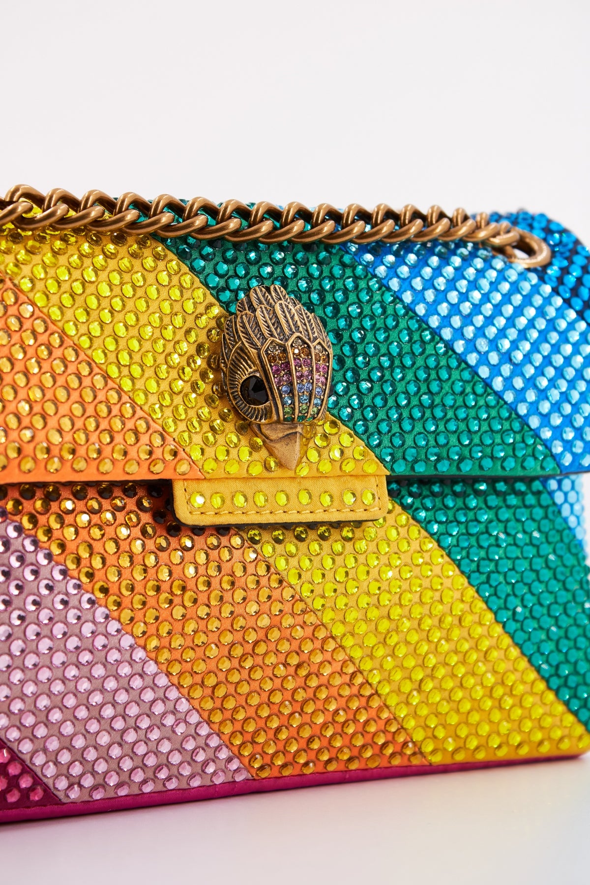 KURT GEIGER LONDON FABRIC MINI KENSINGTON en color MULTICOLOR (4)