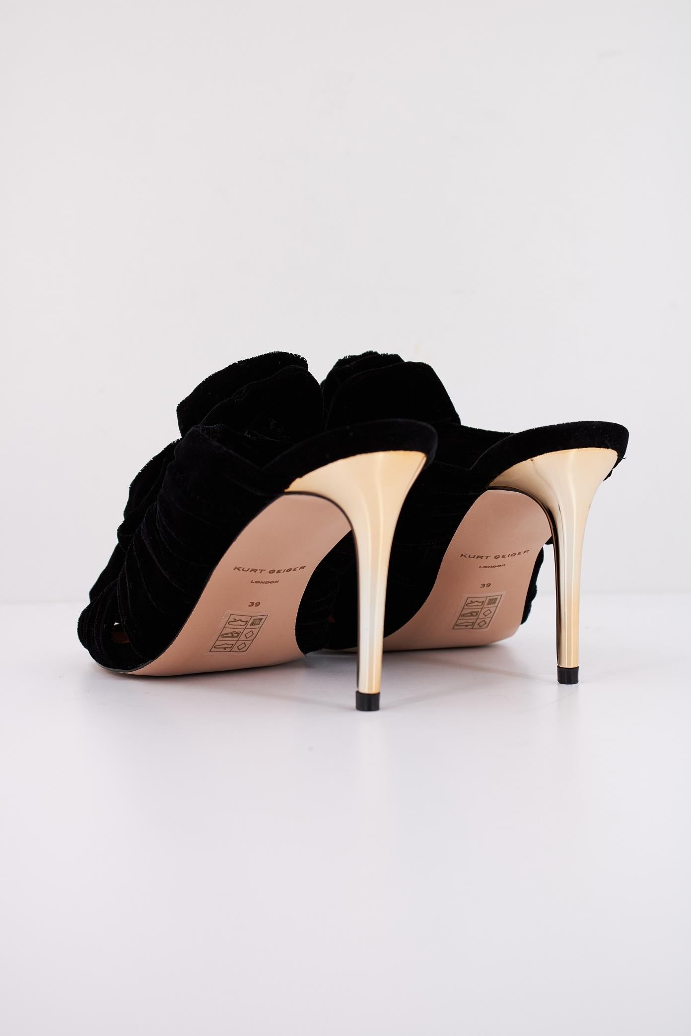 KURT GEIGER LONDON BLOOM MULE en color NEGRO (4)
