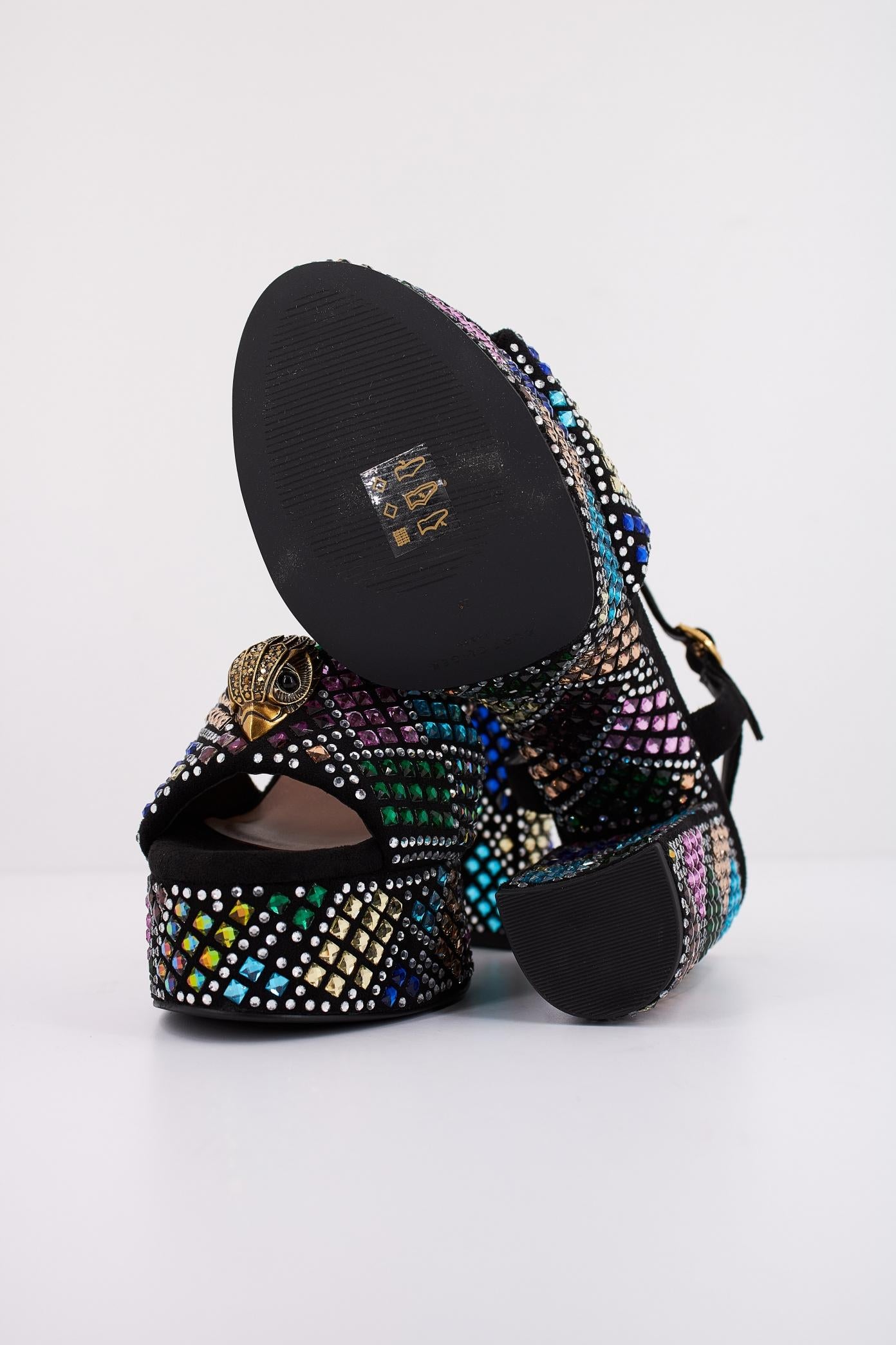 KURT GEIGER LONDON KENSINGTON PLATFORM SDL en color NEGRO (5)