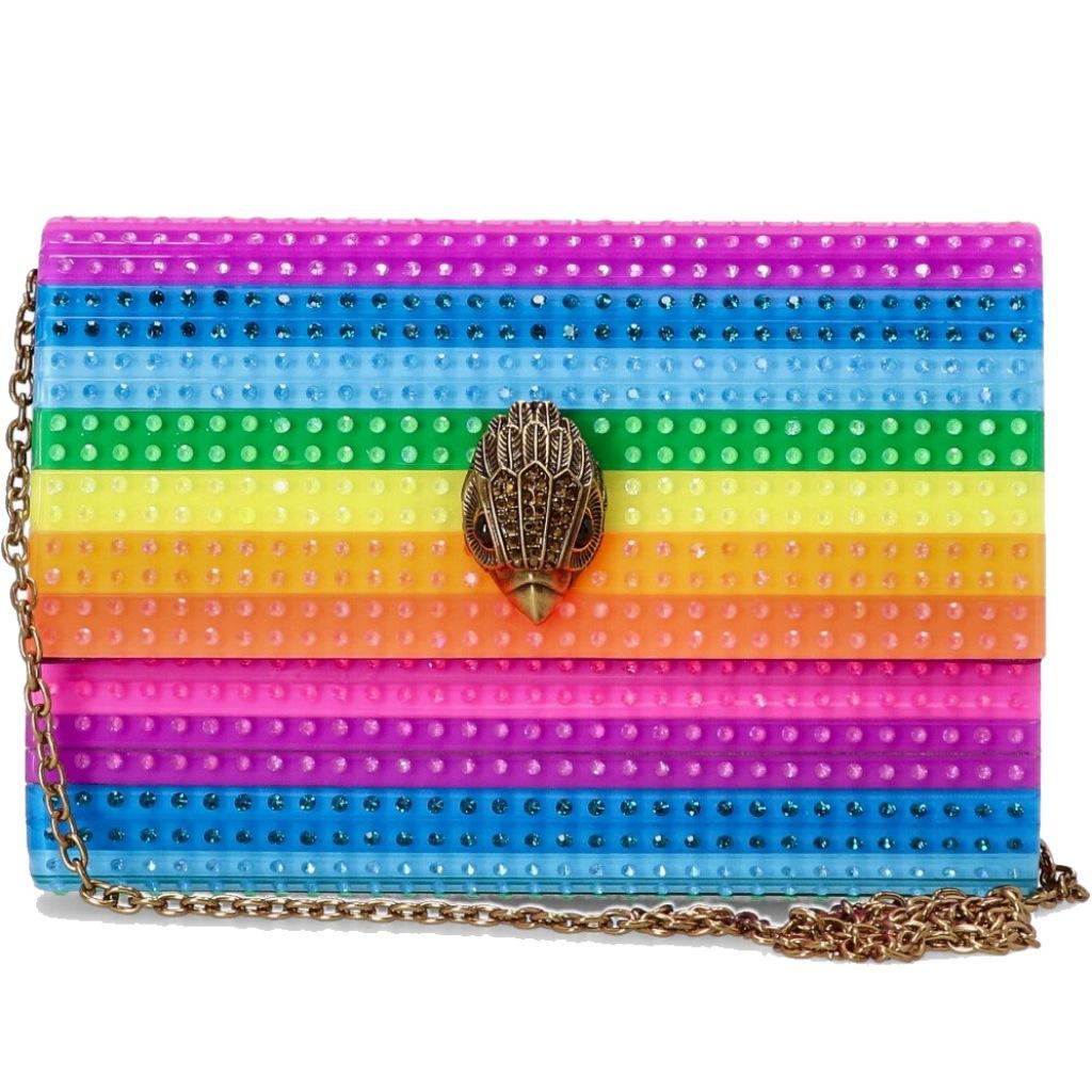 KURT GEIGER LONDON PARTY EAGLE CLUTCH CR en color MULTICOLOR (4)