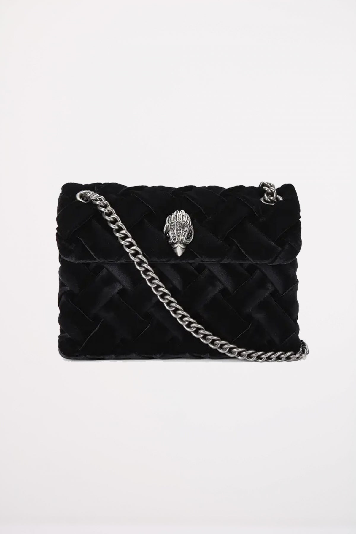 KURT GEIGER LONDON VELVET MINI en color NEGRO (1)