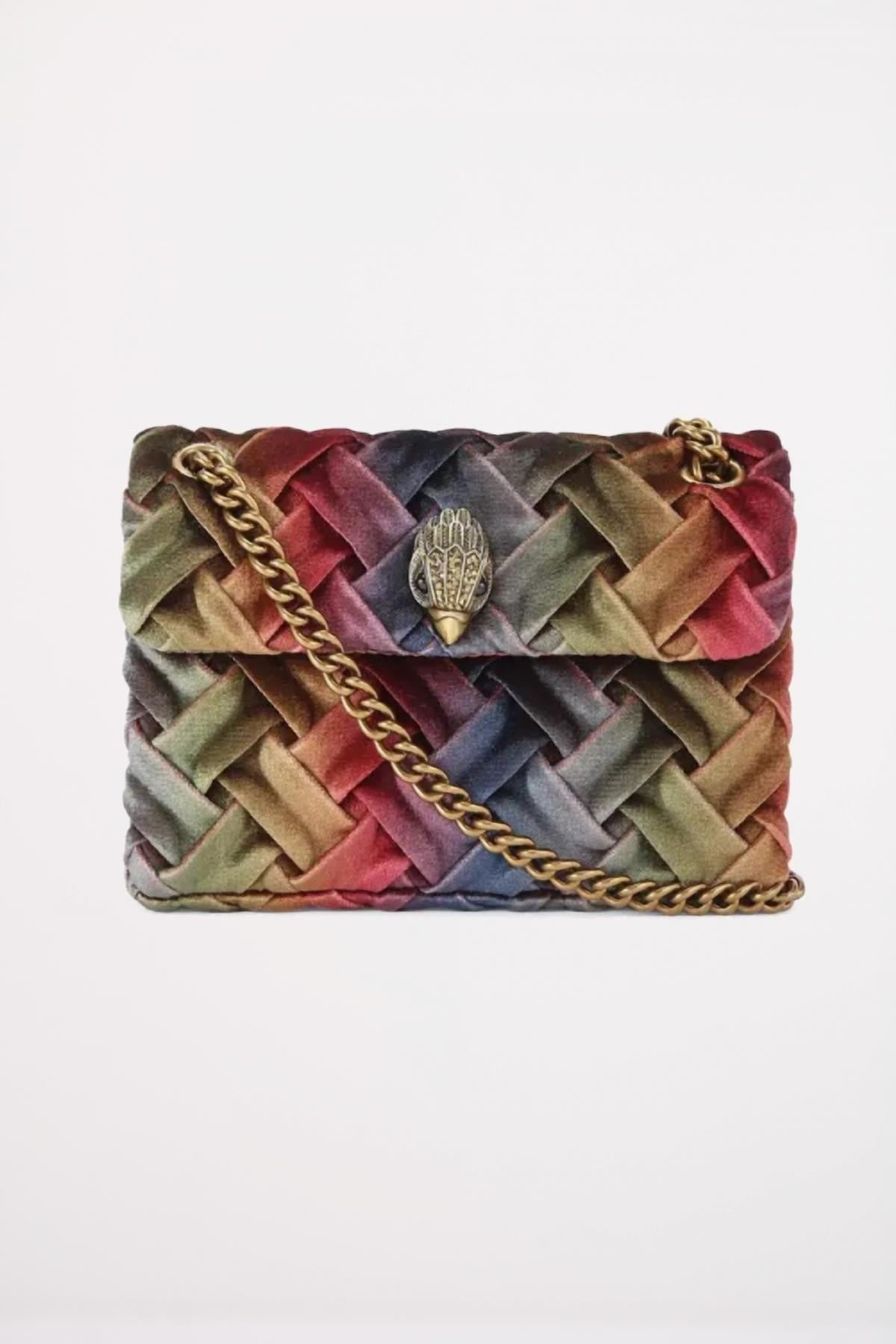 KURT GEIGER LONDON VELVET MINI KENSINGTON en color MULTICOLOR (1)