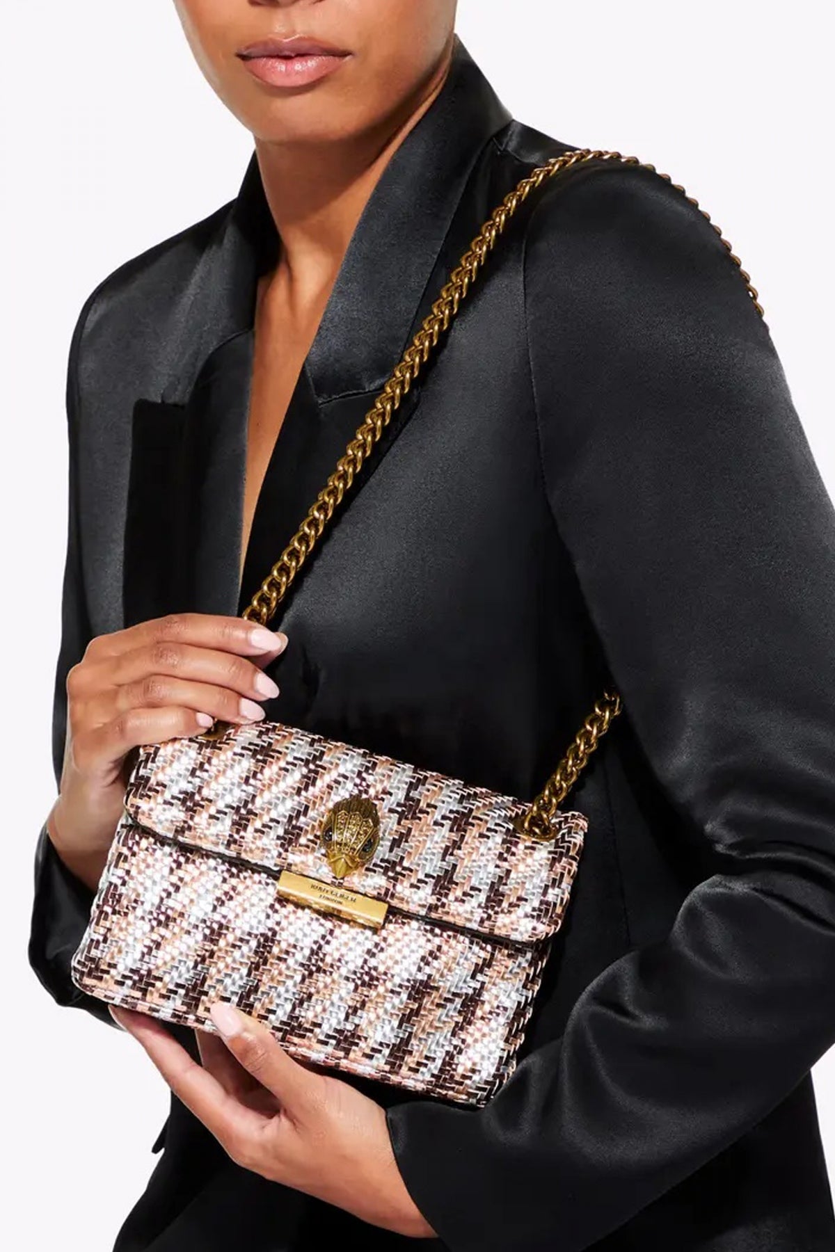 KURT GEIGER LONDON MINI KENSINGTON BAG en color ROSA (4)