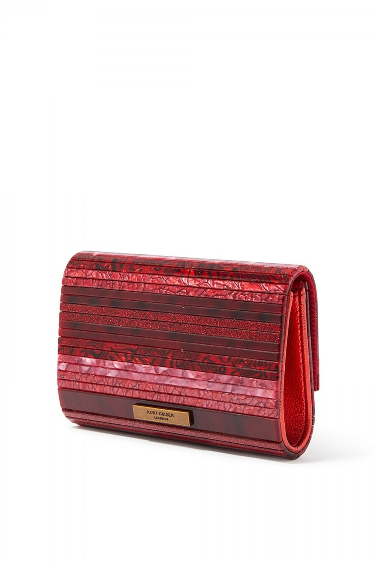 KURT GEIGER LONDON PARTY EAGLE CLUTCH en color ROJO (3)
