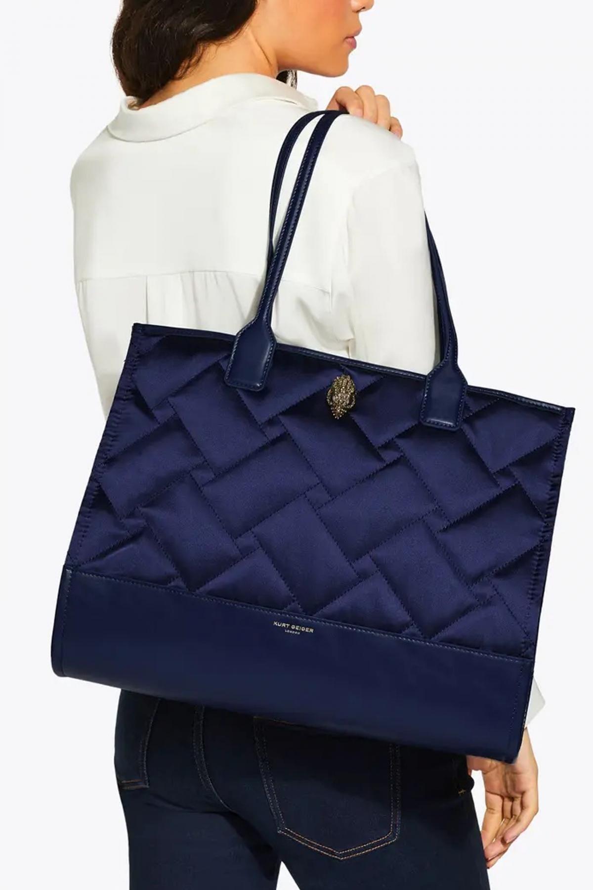 KURT GEIGER LONDON RECYCLED SQ SHOPPER en color AZUL (4)