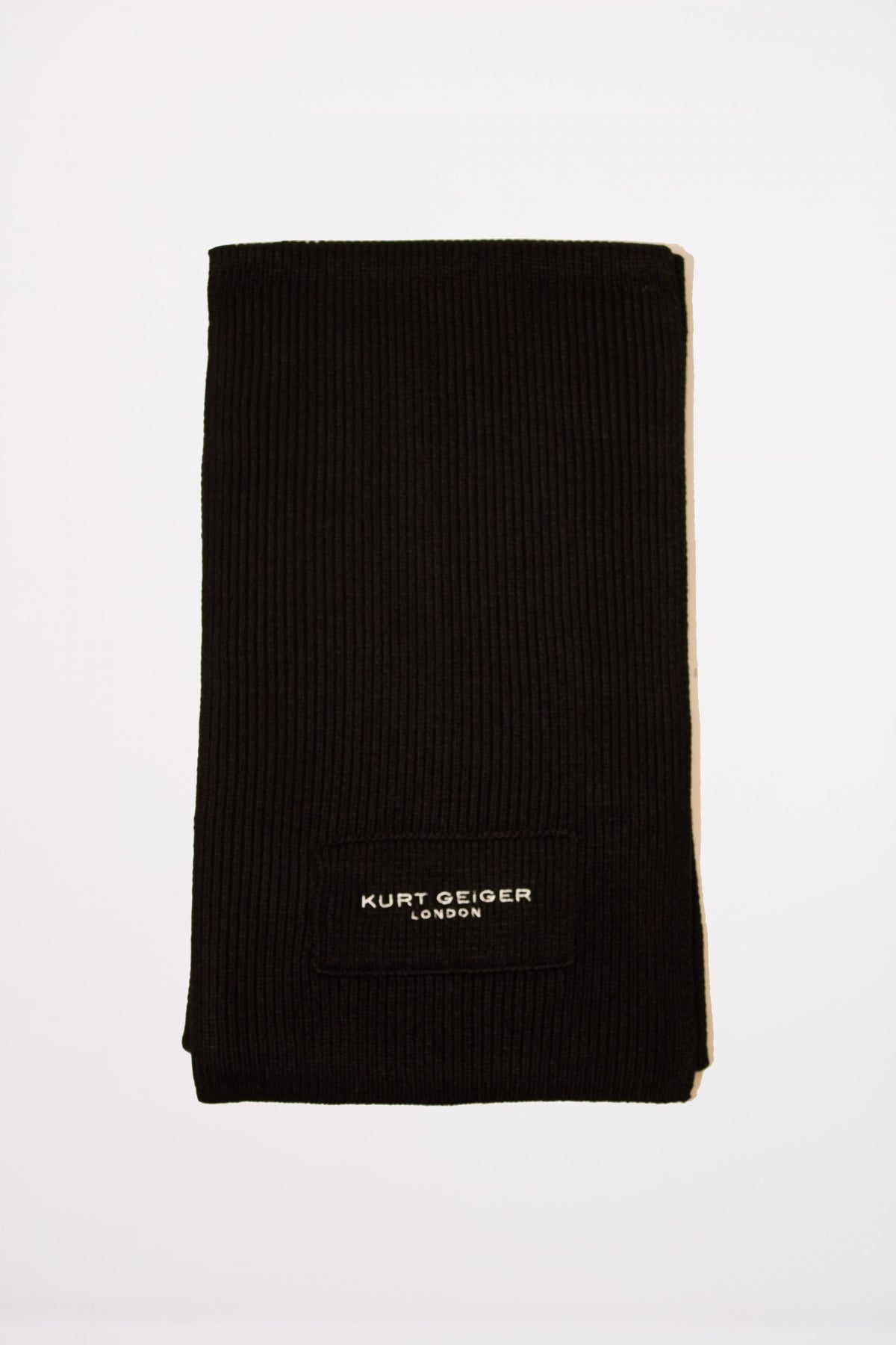 KURT GEIGER LONDON KGL KNITTED SCARF en color NEGRO (1)