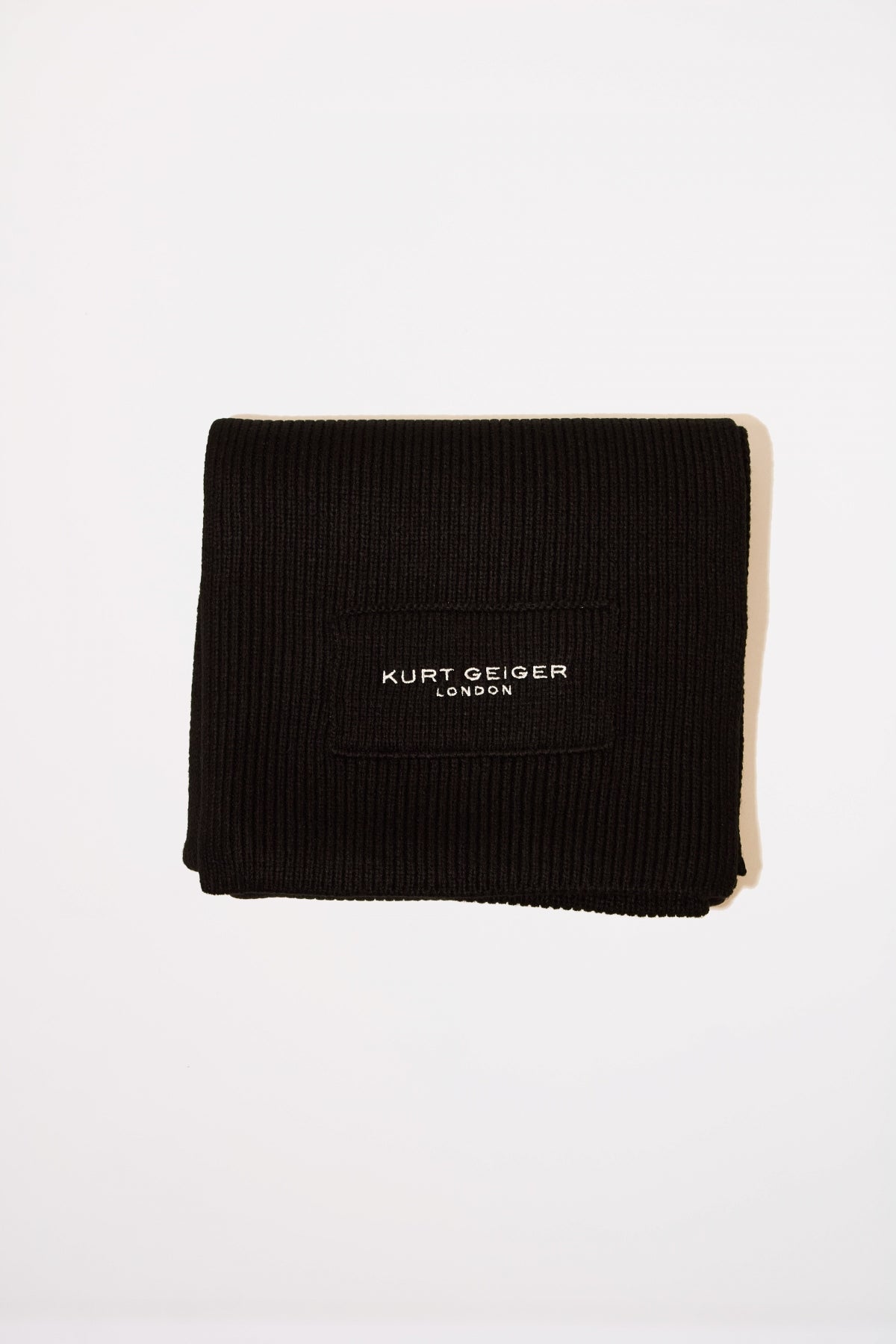 KURT GEIGER LONDON KGL KNITTED SCARF en color NEGRO (3)