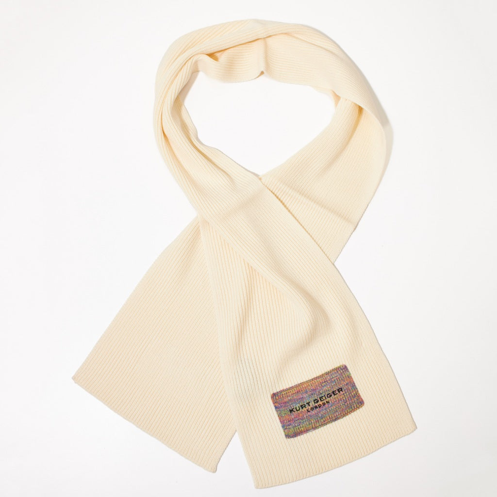 KURT GEIGER LONDON KGL KNITTED SCARF en color BEIS (5)