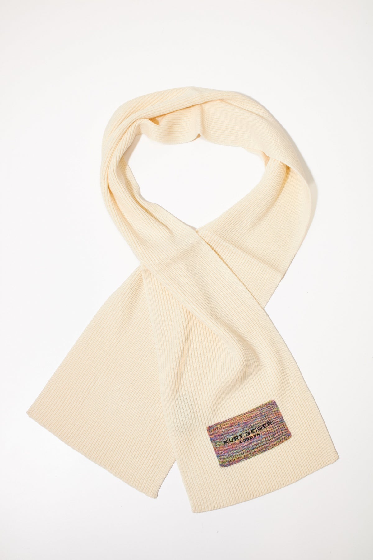 KURT GEIGER LONDON KGL KNITTED SCARF en color BEIS (2)
