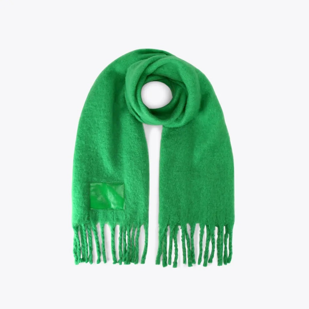 KURT GEIGER LONDON YARNDYE SCARF en color VERDE (4)