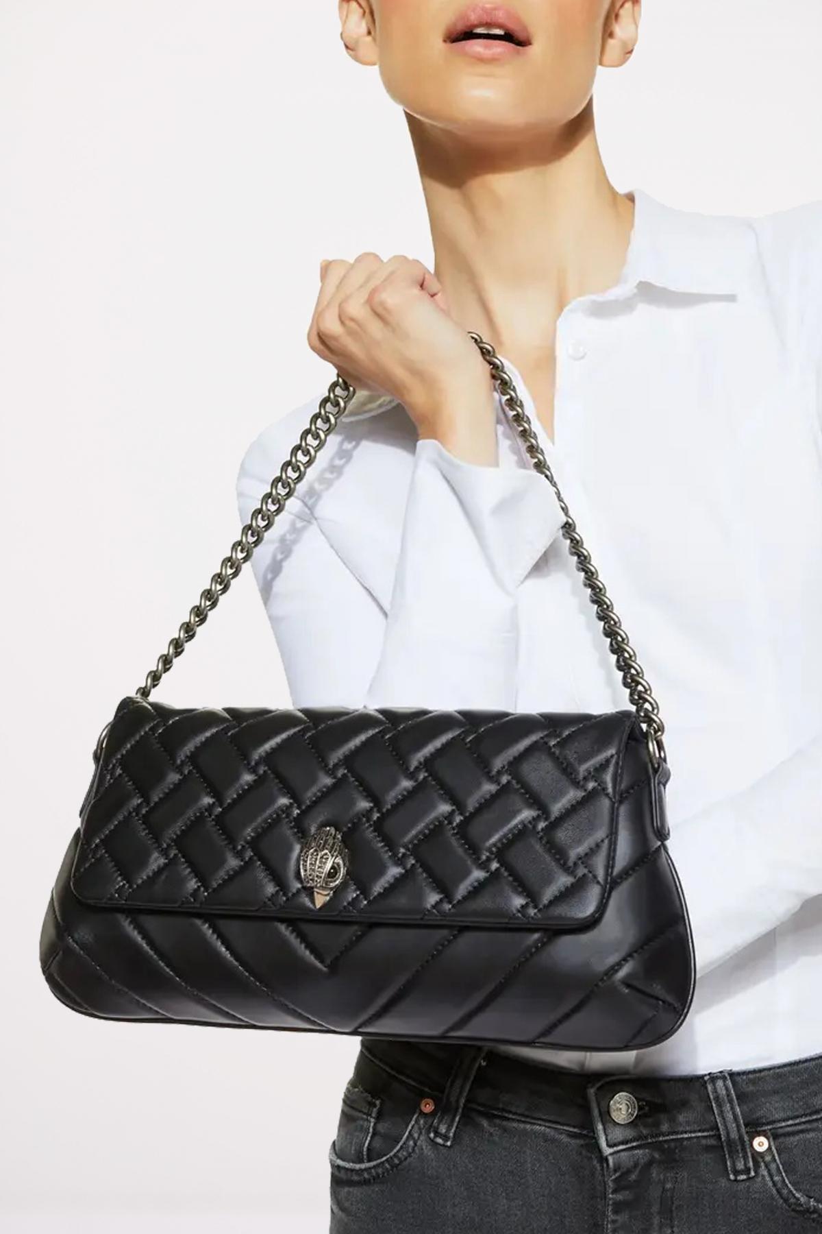 KURT GEIGER LONDON LEATHER LONG KENSTON en color NEGRO (4)