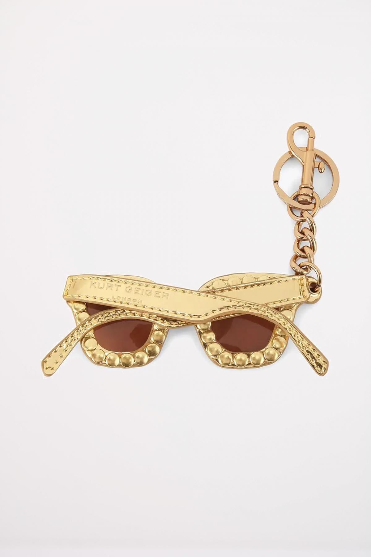 KURT GEIGER LONDON SUNGLASSES KEYRING en color ORO (2)