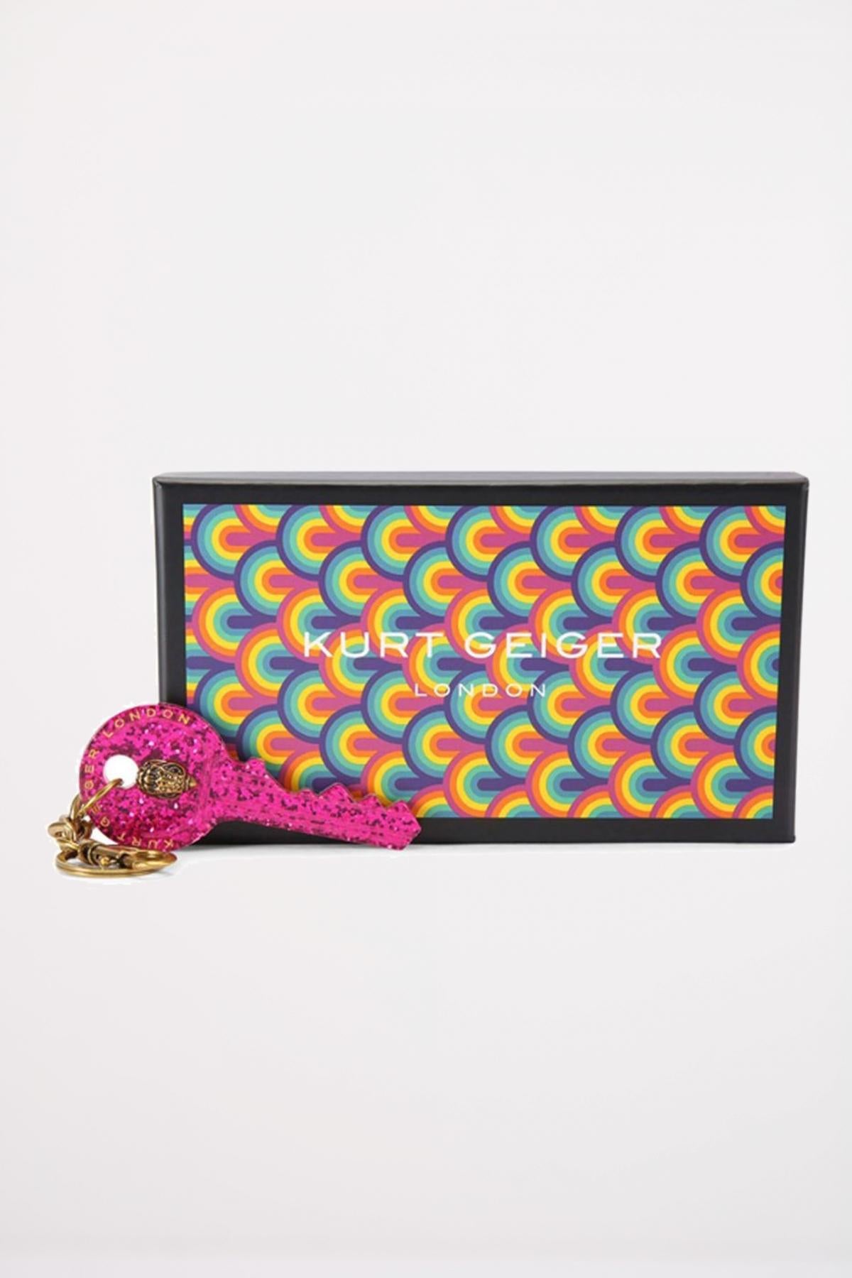 KURT GEIGER LONDON KEY KEYRING en color ROSA (3)