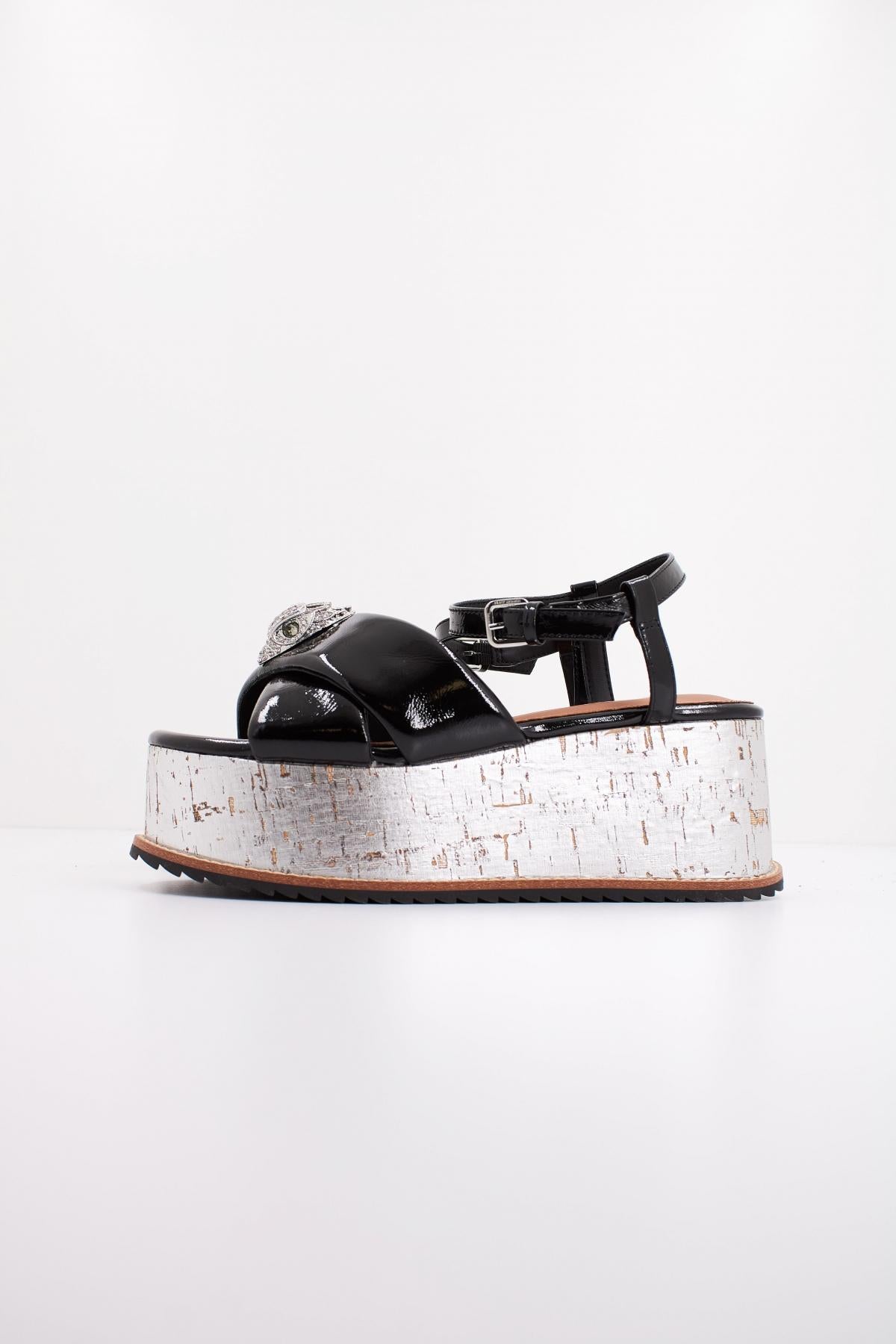 KURT GEIGER LONDON ORSON CROSS SLATFORM en color NEGRO (1)